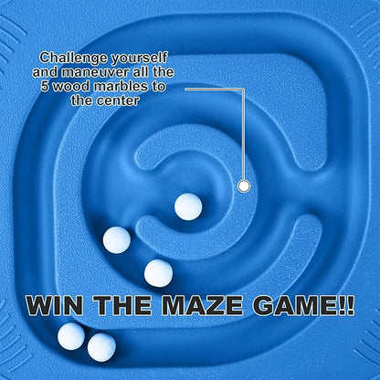 Kids Maze Balance Board - Wobble Trainer for Ski Surf Snowboard, Non-Slip Sensory Rocker Ages 3-12, Core Therapy & Skate Prep