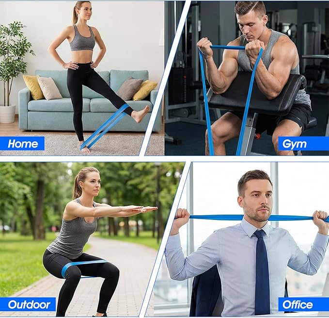 30 Pcs Resistance Bands Resistance Loop Exercise Bands Exercise Equipment Elastic Drap Ring for Women and Men Home Fitness, Gym, Yoga
