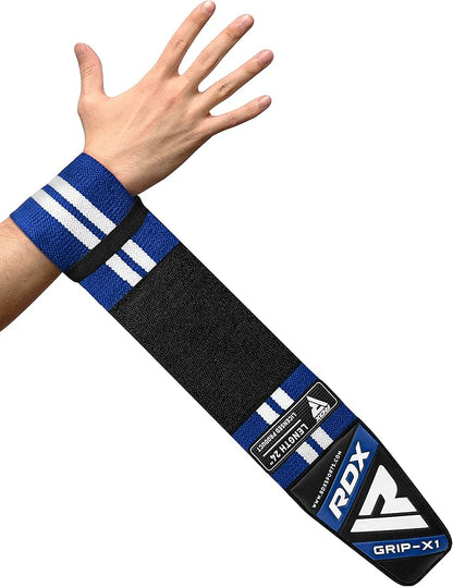 RDX Weight Lifting Wrist Support Wraps, 36” 24” 18” Professional Grade Elasticated Cotton Straps, Gym Fitness Workout Strength Training Bodybuilding Powerlifting Deadlifting Calisthenics, Men Women