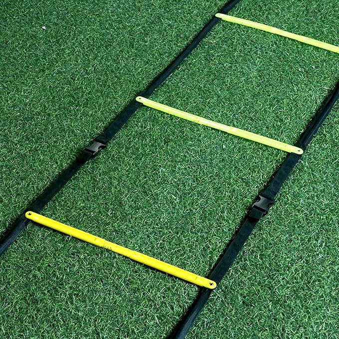 Agility Ladder Agility Ladder Speed Ladder, Fixed Basketball Pace Training Jump Lattice Ladder,Speed Training Equipment, for Athletic Footwork, Sports Drills(Size:4.2M)