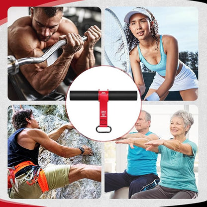 FitBeast Forearm Strengthener & Wrist Roller - Forearm Strength Trainer with Thickened Anti-Slip Grip Handles&Adjustable Strap, Perfect for Forearm Exercising, Boosting Grip Strength, Muscle Building