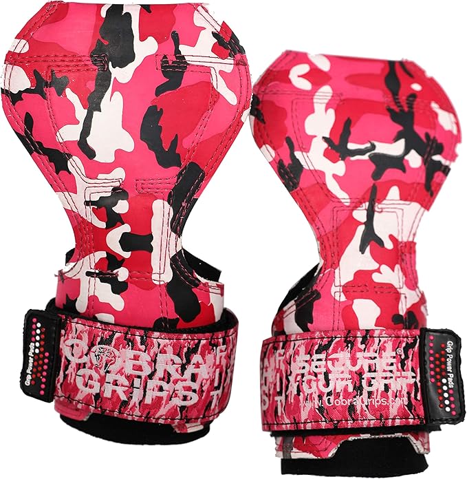 Cobra Grips PRO Weight Lifting Gloves Heavy Duty Straps Alternative with Power Lifting Hooks Padded Wrist Support for Deadlifts & Bodybuilding