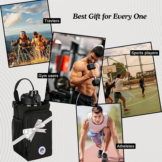 Magnetic Gym Bag and Bottle Bag, Magnatic Sport Bag For Men and Women Sling Gym Baag Travel Work with Water Bottle Holder, Phone Pockets Magnetic Attachment, Water Bottl Carrier Holder