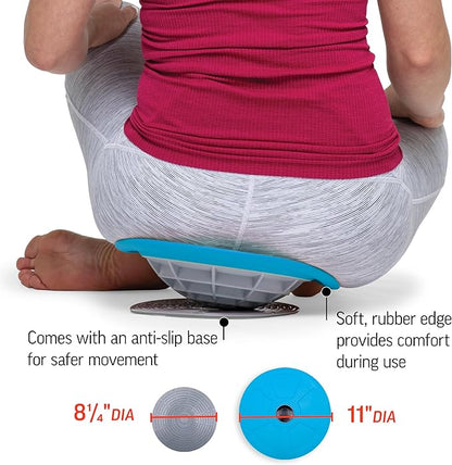 OPTP Pelvic Rocker Core Trainer – Balance Disc for Core Stability, Pelvic Floor Training, and Lower Ab Exercise – Hip Mobility Trainer and Pilates Exercise Equipment for SI Joint Support