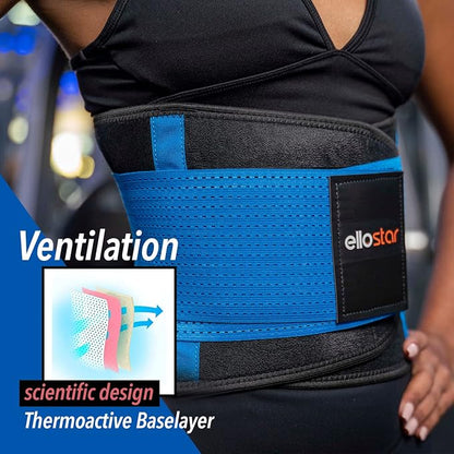 ellostar Women's Waist Trainer: Sweat Band for Belly Fat, Tummy Control, Back Support, Workout Shapewear, Weight Loss Aid