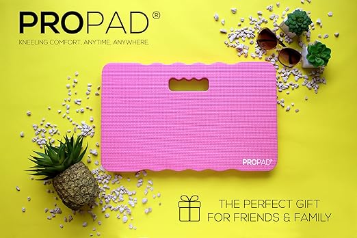 Thick Kneeling Pads, Garden Kneeler for Gardening, Bath Kneeler for Baby Bath, Kneeling Mat for Yoga, Knee Pad for Work, Extra Large (XL) 18 x 11 x 1.5 Inches, Pink (Pack of 2)