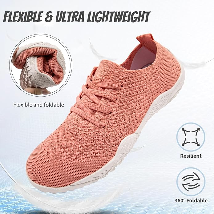 WCIDFY Barefoot Shoes Women Zero Drop Gym Walking Shoes Non Slip Minimalist Tennis Lightweight Breathable Yoga Sneakers