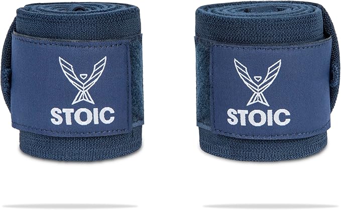 Stoic Wrist Wraps Weightlifting, Powerlifting, Cross Training, Bodybuilding with Thumb Loop. for Gym Workout, Men and Women Weight Lifting and Strength Training