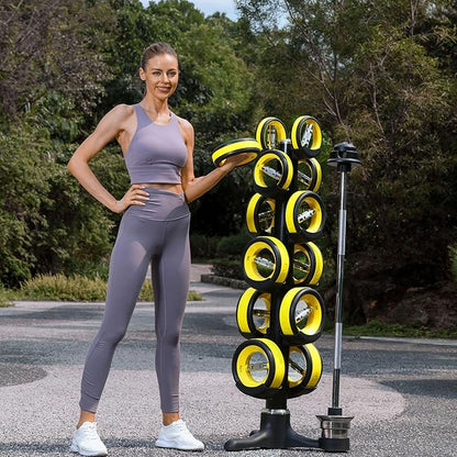 Dumbbell Weight Plates –Dual Purpose Ergonomic Fitness Equipment, Multifunctional Design for Strength Training, Full Body Workouts and Home Gym