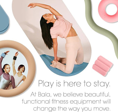 Bala Play Mat Towel, Sea - Non-Slip Absorbent Gym Towels Designed for Sweat, Hot Yoga, Pilates & Core Training Workouts - Fitness & Exercise Gear Essentials for Working Out - Men & Women