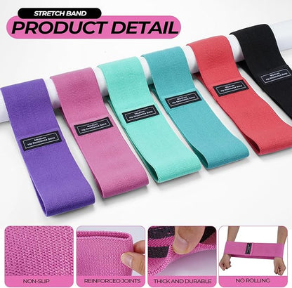 18 Pcs Pilates Ring and Ball Set with Resistance Bands Home Workout Pilates Equipment 11.8 Inch Magic Circle with Padded Handles, Mini Ball for Strength, Toning and Flexibility