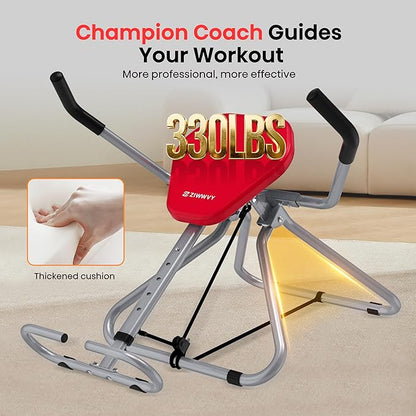 AB SWING INFINITY - 3rd Gen Ab Machine, Eliminates Arm Fatigue, 360° Core Isolation, 300 LBS Capacity