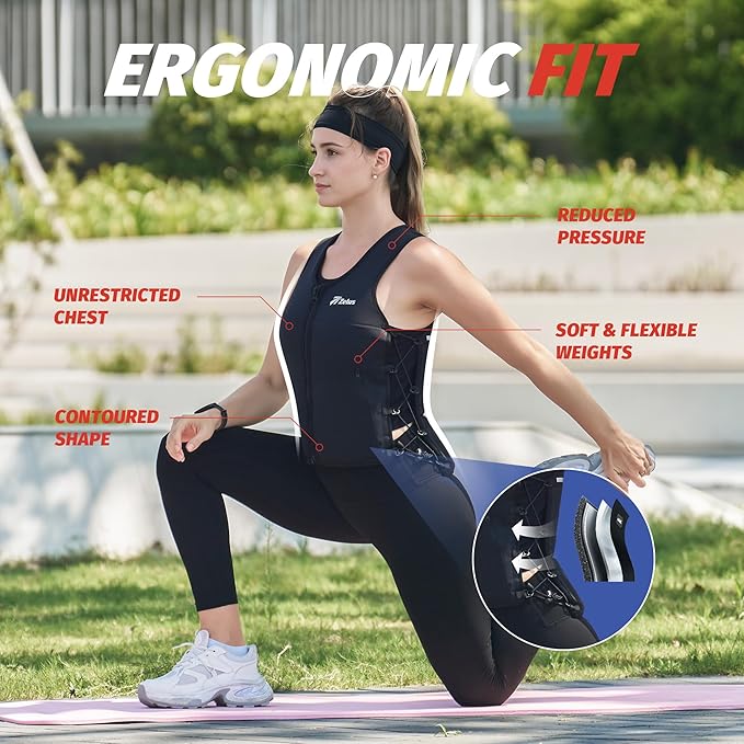 ZELUS Weighted Vest, 10&15lb. Z-Fit Weight Vest for Women Men with Adjustable Soft Iron Weights, Unisex Training Vest for Walking Strength Training, Workout Vest with Pockets Reflective Strip (Black, M/L)