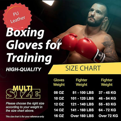 Kruzak Plain Focus Mitts and Boxing Gloves Set for Kickboxing and Muay Thai MMA Training - Fitness Kit with Punching Pads for Martial Arts and Karate