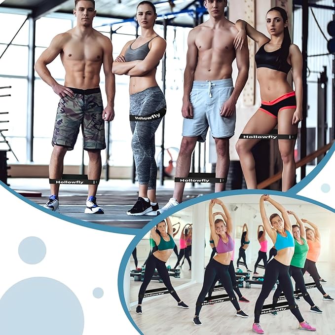 30 Pcs Latex Resistance Loop Exercise Bands for Booty Workout Stretch Exercise Band Non Slip for Legs Squat Resistance Loop Women Men Starter Butt Hip Thigh Fitness