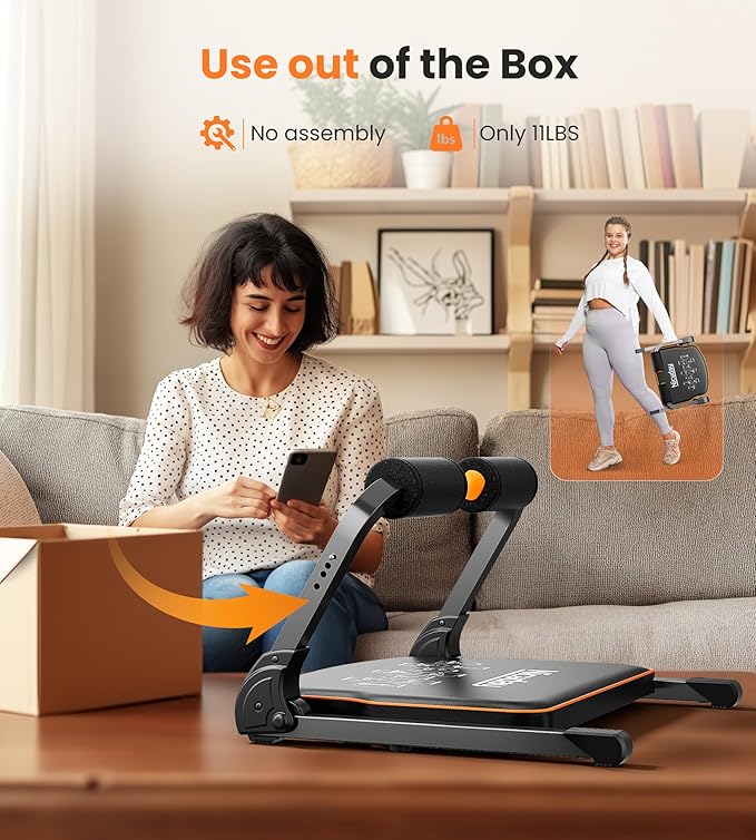 Niceday Ab Workout Equipment, Ab Machine for Stomach Workout, Ab Trainer Machine for Home, Ab Crunch Machine for Home Exercise, Sit Up Machine with 330 LBS Weight Capacity
