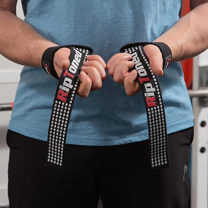 Rip Toned Performance Wrist Straps for Weightlifting – 23" Padded Lifting Straps for Men & Women – Cotton Gym Straps for Deadlifts, Strength Training, Bodybuilding & Powerlifting