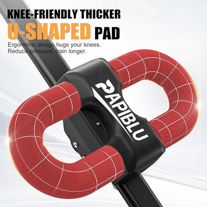 Abdominal Trainers - Adjustable Ab Trainer Machine, Foldable Abdominal Workout Equipment with Knee Protection - Home Gym Core Strength Trainer for Men & Women