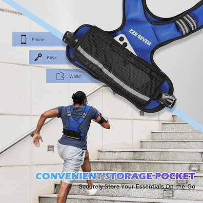 Weighted Vest for Women and Men, 4-10lbs/11-20lbs Adjustable Weighted Vest with 6 Iron Sand Weights, Running Vest for Strength Training, Workout, Running, Fitness, Weight Loss
