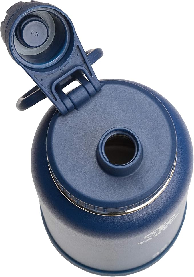Takeya Actives Insulated Stainless Steel Water Bottle with Spout Lid, 32 Ounce, Midnight