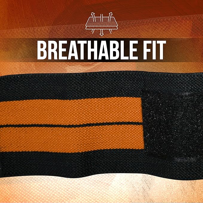 Nordic Lifting Wrist Wraps (1 Pair/2 Wraps) – Lifting Wrist Wraps with Thumb Loop for Weightlifting, Powerlifting & CrossFit – Durable Wrist Support Straps for Men & Women – Gym Essentials for Heavy Lifts