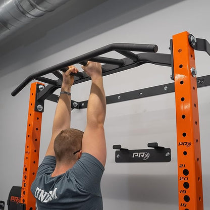 PRx Performance Profile® PRO Squat Rack 3x3 with Kipping or Multi-Grip Pull Up Bar, 89" or 95" Uprights As Seen On Shark Tank Wall Mounted Home Garage Gym Exercise System