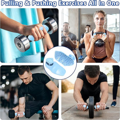 Silicone Gym Grips for Weight Lifting,Workout Gloves for Women Men Alternative,Anti Slip Gym Workout Grip,Rubber Gym Hand Grips-Weightlifting Grips Pad for Barbell,Pull Up,Ryptfit,Training