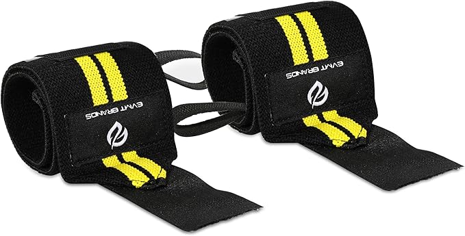 EVMT Premium Wrist Wraps for Weightlifting | Durable Lifting Straps for Enhanced Wrist Support | Perfect for Strength Training, Gym Workouts & General Athletics