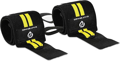 EVMT Premium Wrist Wraps for Weightlifting | Durable Lifting Straps for Enhanced Wrist Support | Perfect for Strength Training, Gym Workouts & General Athletics