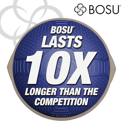 Bosu Half Ball Home Balance Exercise Trainer for Strength and Flexibility Workouts with Built to Last Burst Resistant Material and Hand Pump