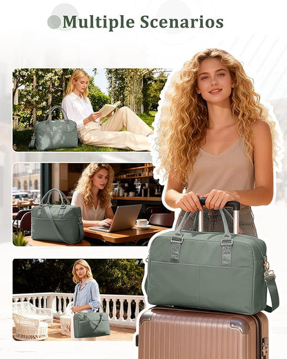 Gym Bag Womens,Travel Duffel Carry on Bag Sport Tote Bag Weekend Overnight Bag