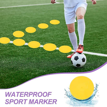 PATIKIL Spot Markers Non-Slip Floor Dots Agility Markers Flat Field Cones Poly Dots