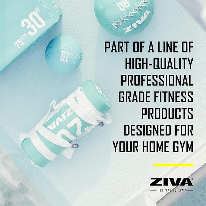 ZIVA Power Sandbag – Pre-Weighted Training Bag with Multiple Handles for Full-Body Strength & Conditioning – Heavy-Duty, No-Fill Needed (10–50 lb)