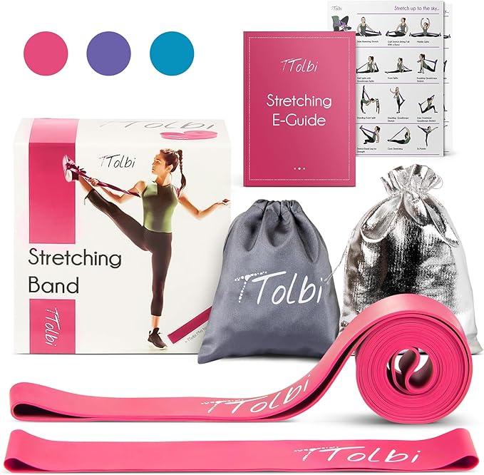 Premium Stretch Bands for Dancers – Improve Stretching & Flexibility with Ballet Stretching Band, Perfect Dance Equipment for Splits & Strength – Ideal Gifts for Dancers & Ballet Training