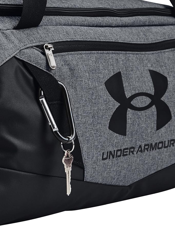 Under Armour Unisex-Adult Undeniable 5.0 Duffle, Pitch Gray Medium Heather (012)/Black, Small