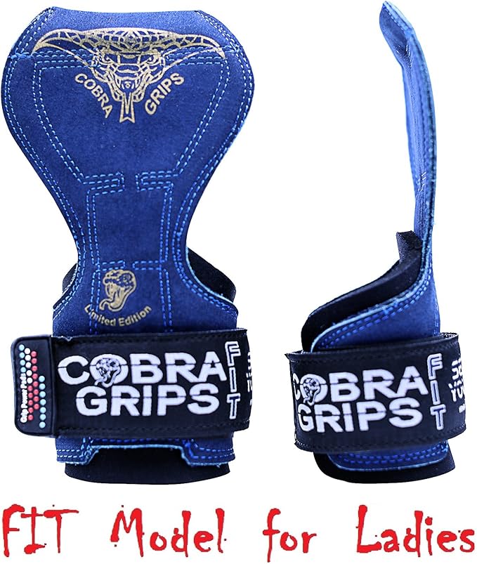 Cobra Grips PRO Weight Lifting Gloves Heavy Duty Straps Alternative with Power Lifting Hooks Padded Wrist Support for Deadlifts & Bodybuilding