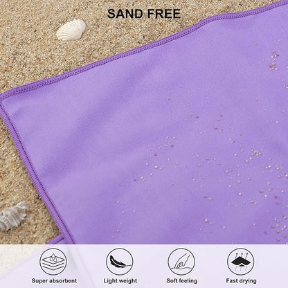 Rainleaf Microfiber Towel Perfect Travel & Gym & Camping Towel. Quick Dry - Super Absorbent - Ultra Compact - Lightweight. Suitable for Trip, Beach, Shower, Backpacking, Pool