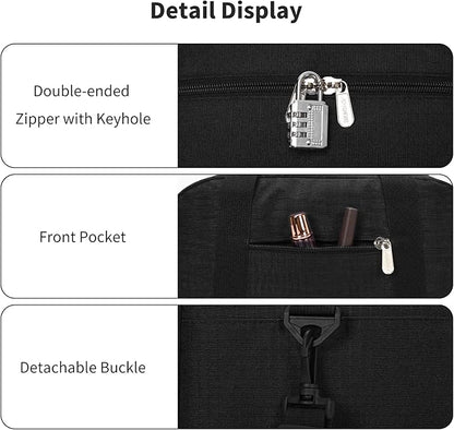 Small Gym Bag Carry On Bag - 12 in Mini Duffle Bag Lightweight for Overnight Travel-Black