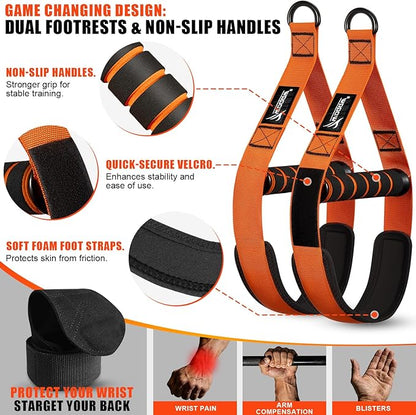 Upgraded Pull Up Assistance Bands, Heavy Duty Resistance Bands with Handles, Exercise Band with Door Anchor, Adjustable Workout Band Set for Pull Up Bar, Full Body Strength&Muscle Training, Home Gym