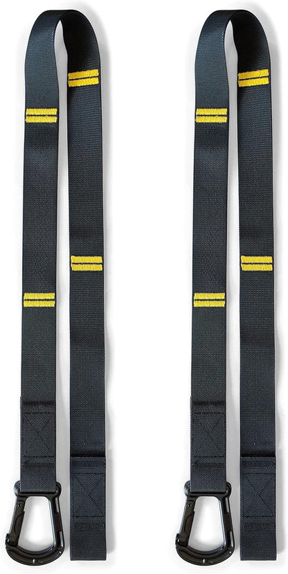 Double Circle Extension Straps - Extend Your Gymnastic Rings Straps up to 3 ft for High Anchor Points