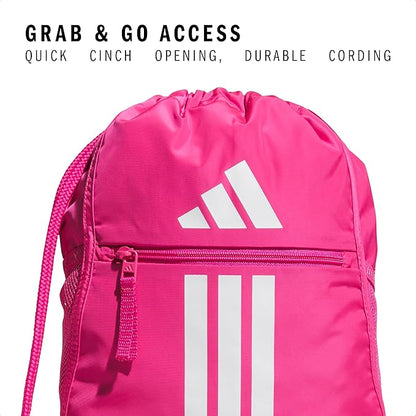 adidas Alliance Sackpack – Drawstring Backpack for Sports, Small Gym Bag