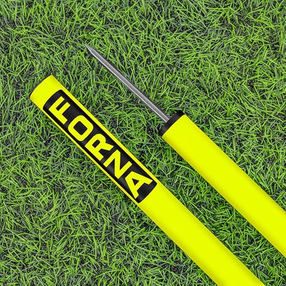FORZA Slalom Agility Poles | Improve Endurance, Speed & Footwork | Color, Size & Rubber Base Options Available [8 Pack]