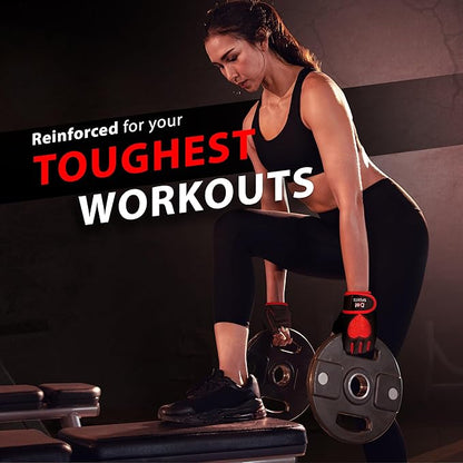 DXM SPORTS Workout Gloves for Women with Wrist Support - Weight Lifting Gloves for Gym, Cycling, Training - Exercise Gloves for Women