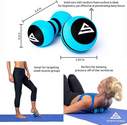 High Density Foam Manual Massage Balls (2)