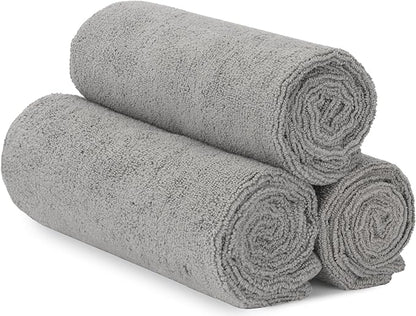 S&T INC. Microfiber Gym Towels, Yoga Towel for Home and Gym Bag, 16 Inch x 27 Inch, 3 Pack