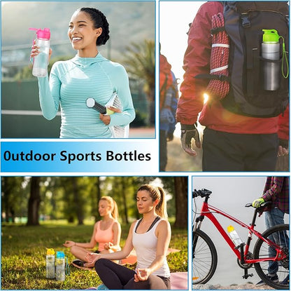 16 Pack Bulk Water Bottles-17oz Plastic Sports Water Bottles for Kids and Adults Leak Proof, Reusable for Gym Travel School Office, Multicolor