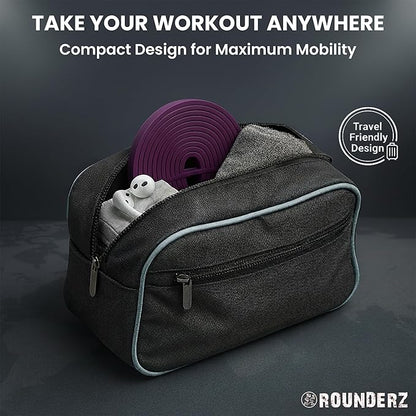 Rubberbanditz Rounded Edge Resistance Band | Compact and Light Weight Exercise Bands | Suitable for All Fitness Levels Users| Travel Friendly Resistance Bands for Working Out