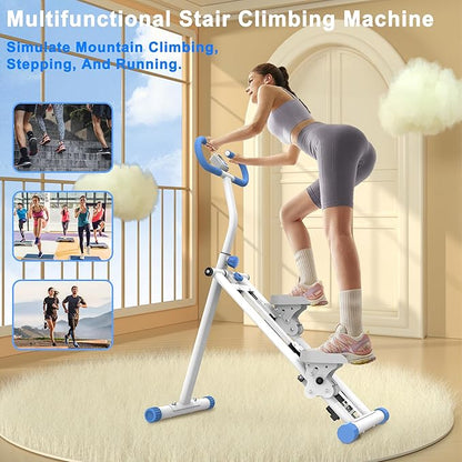 Stair Stepper for Home-Upgrade Vertical Climber Workout Machine for Full-Body Exercise Climber Fitness Equipment with Stable Frame Adjustable Handlebar