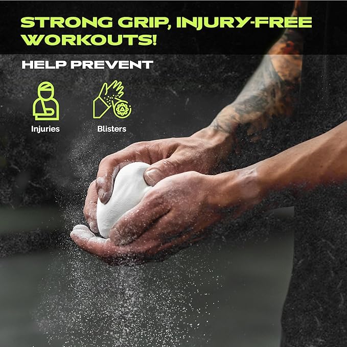 Rage Fitness Gym Chalk | Magnesium Carbonate Athletic Chalk for Excellent Grip - Gym Workout Grip Chalk for Weightlifting & Gymnastics.