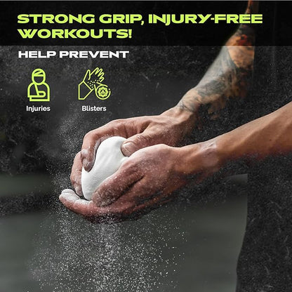 Rage Fitness Gym Chalk | Magnesium Carbonate Athletic Chalk for Excellent Grip - Gym Workout Grip Chalk for Weightlifting & Gymnastics.